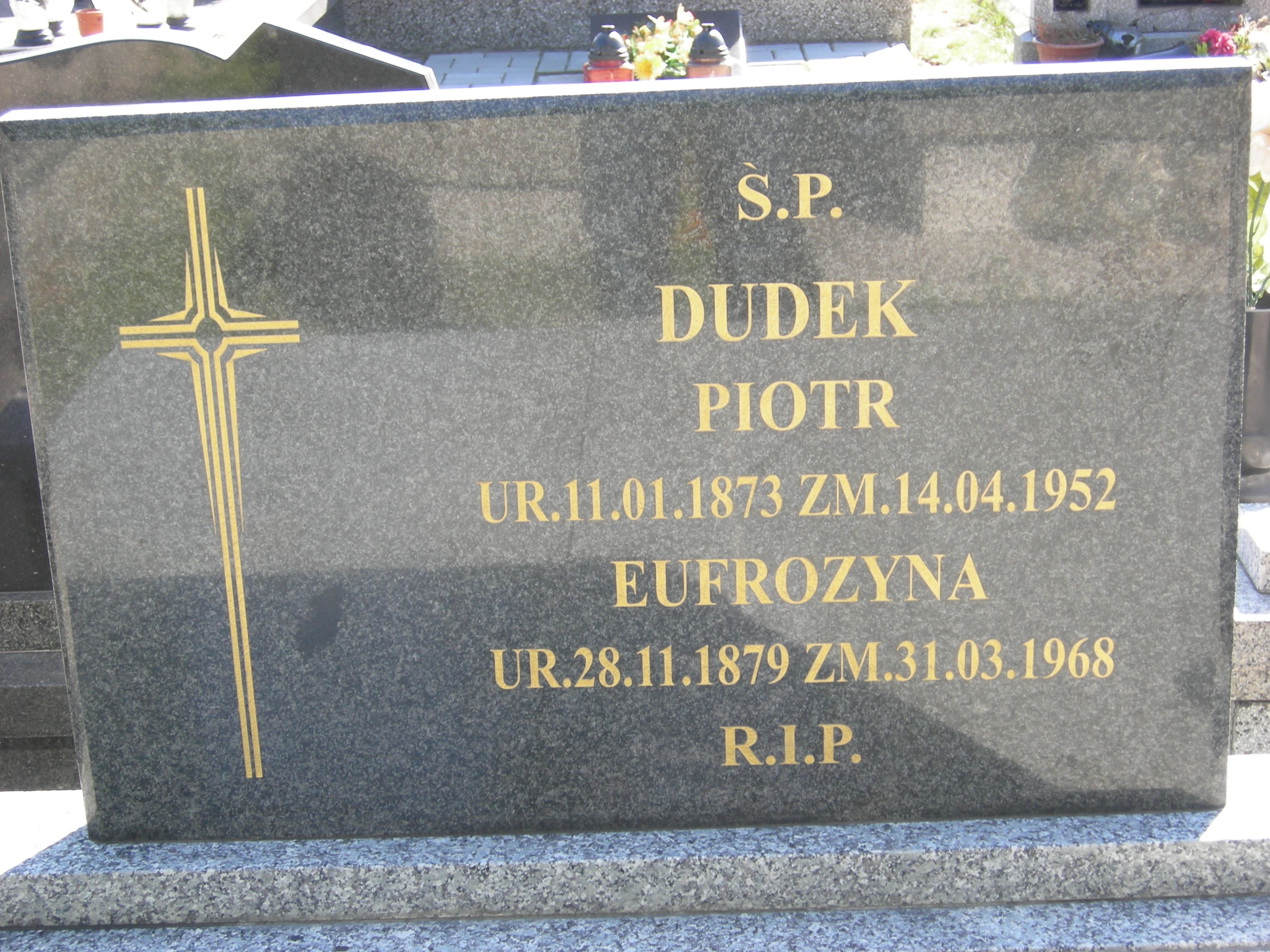 Piotr Dudek Sosnowiec św. Barbary - Grobonet - Wyszukiwarka osób pochowanych