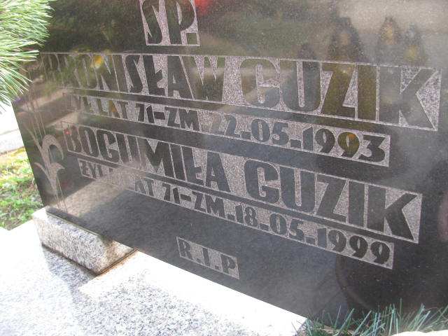 Bogumiła Guzik Sosnowiec św. Barbary - Grobonet - Wyszukiwarka osób pochowanych