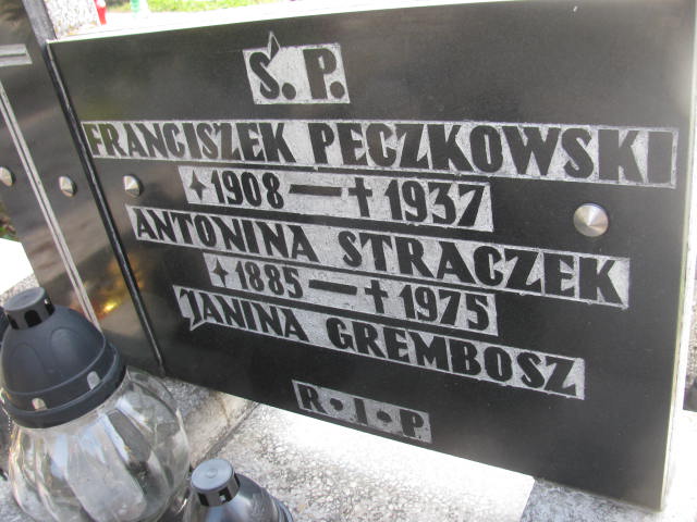 Franciszek Pęczkowski 1908 Sosnowiec św. Barbary - Grobonet - Wyszukiwarka osób pochowanych