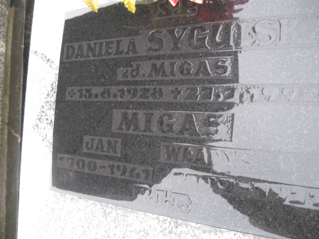 Jan Migas 1900 Sosnowiec św. Barbary - Grobonet - Wyszukiwarka osób pochowanych