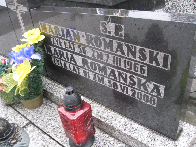 Maria Romańska Sosnowiec św. Barbary - Grobonet - Wyszukiwarka osób pochowanych