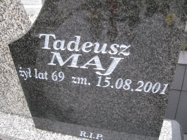 Tadeusz Maj Sosnowiec św. Barbary - Grobonet - Wyszukiwarka osób pochowanych