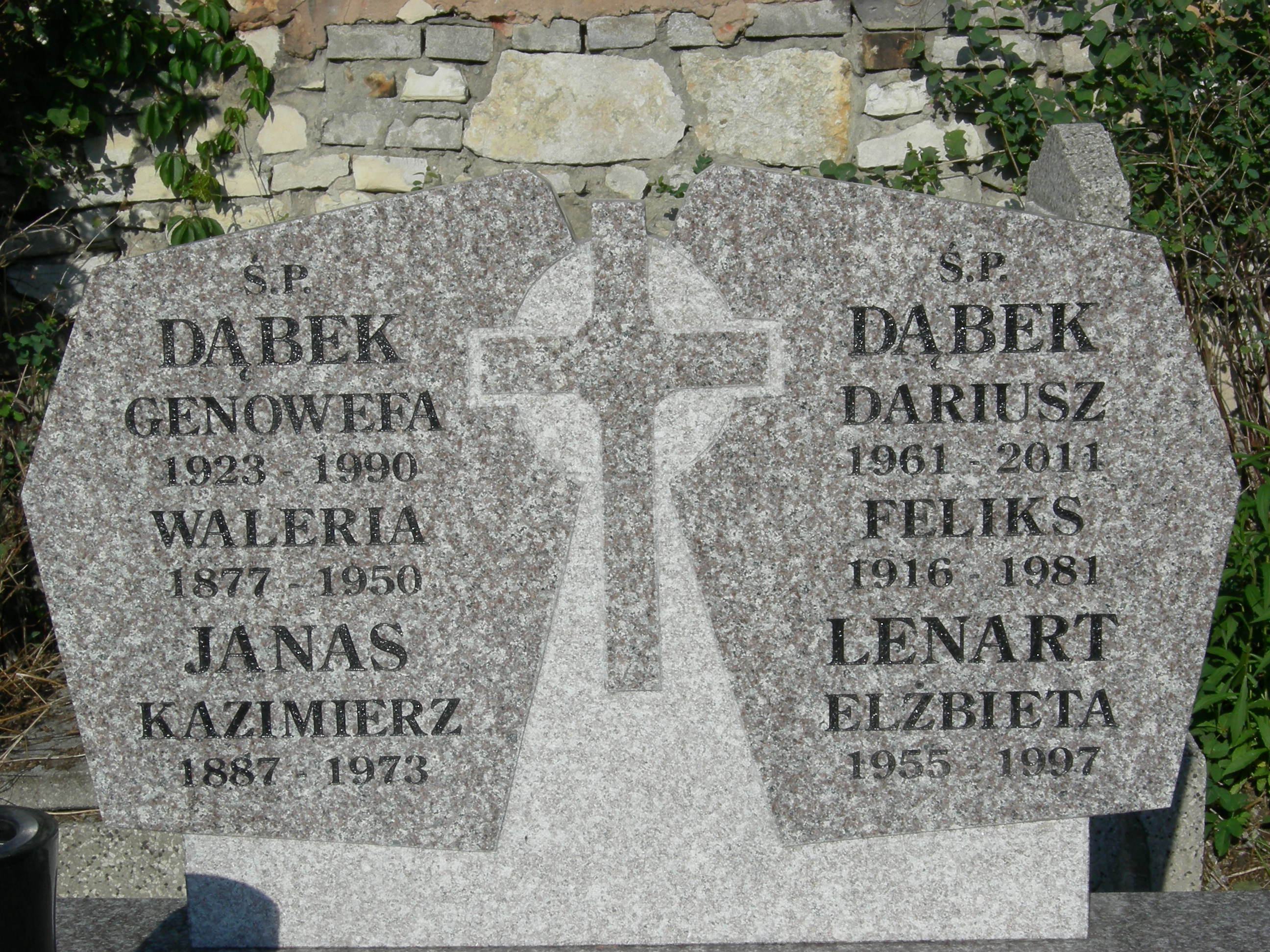 Dariusz Dąbek 1961 Sosnowiec św. Barbary - Grobonet - Wyszukiwarka osób pochowanych