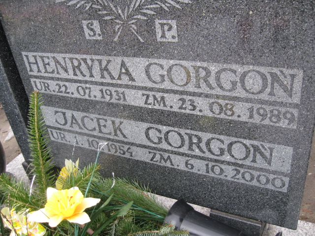 Jacek Gorgoń 1954 Sosnowiec św. Barbary - Grobonet - Wyszukiwarka osób pochowanych