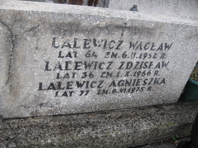 Zdzisław Lalewicz Sosnowiec św. Barbary - Grobonet - Wyszukiwarka osób pochowanych