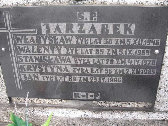 Stanisława Jarząbek Sosnowiec św. Barbary - Grobonet - Wyszukiwarka osób pochowanych