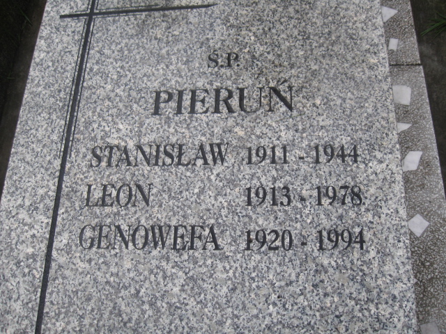 Stanisław Pieruń 1911 Sosnowiec św. Barbary - Grobonet - Wyszukiwarka osób pochowanych