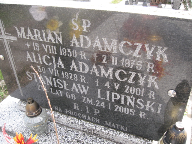 Marian Adamczyk 1930 Sosnowiec św. Barbary - Grobonet - Wyszukiwarka osób pochowanych