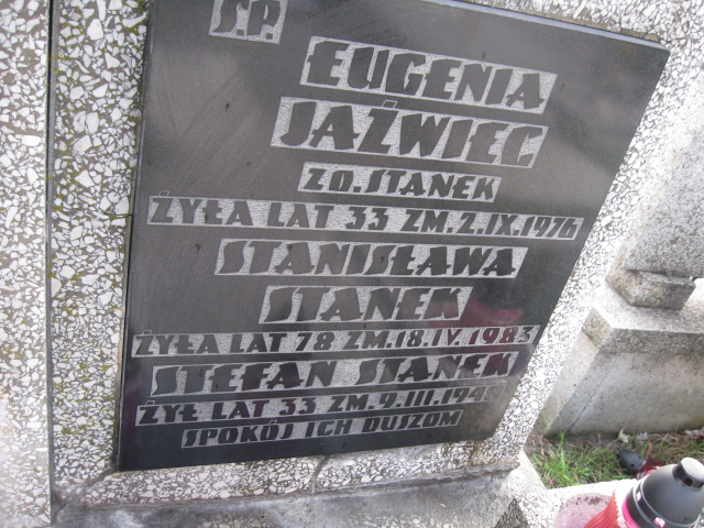 Stefan Stanek Sosnowiec św. Barbary - Grobonet - Wyszukiwarka osób pochowanych