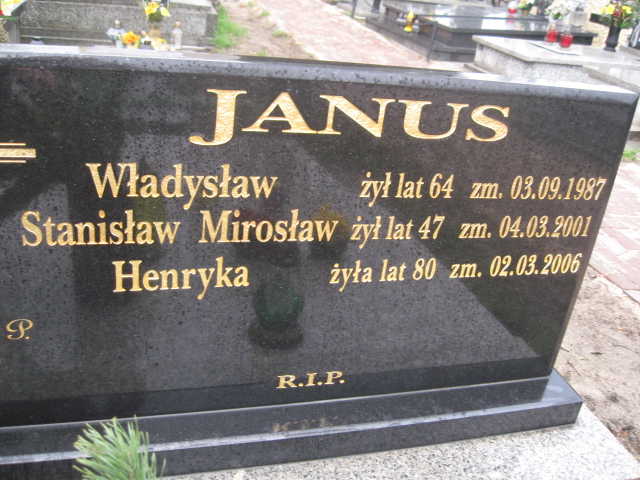 Marek Janus 1951 Sosnowiec św. Barbary - Grobonet - Wyszukiwarka osób pochowanych