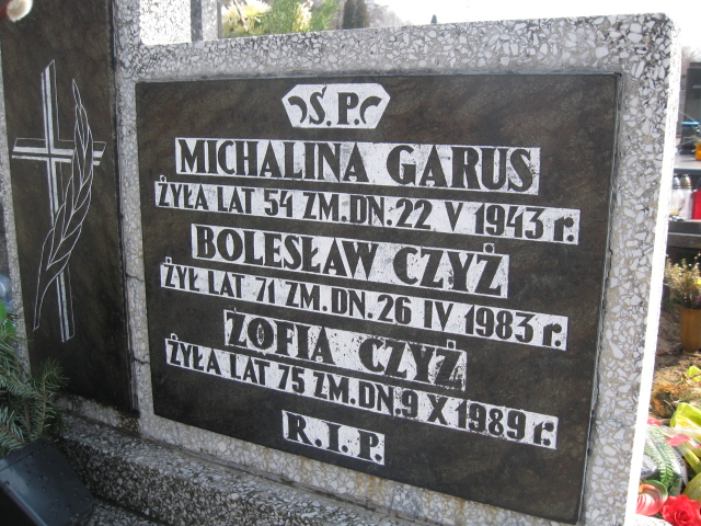 Michalina Garus Sosnowiec św. Barbary - Grobonet - Wyszukiwarka osób pochowanych