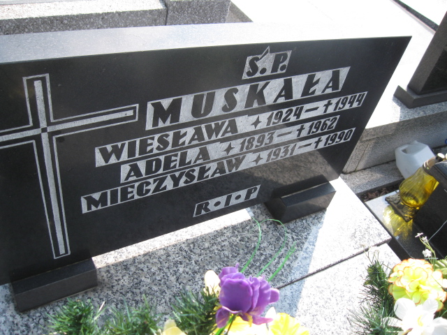 Wiesława Muskała 1924 Sosnowiec św. Barbary - Grobonet - Wyszukiwarka osób pochowanych