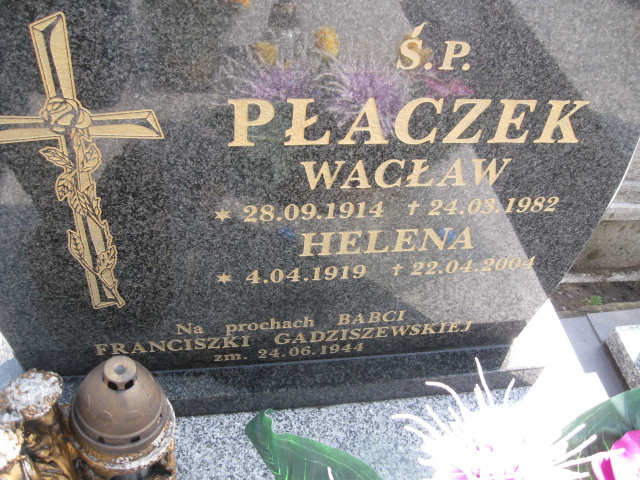 Helena Płaczek 1919 Sosnowiec św. Barbary - Grobonet - Wyszukiwarka osób pochowanych