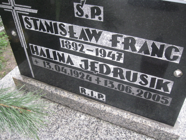 Halina Jędrusik 1924 Sosnowiec św. Barbary - Grobonet - Wyszukiwarka osób pochowanych