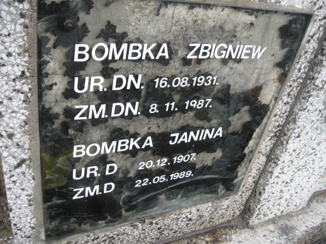 Janina Bombka 1907 Sosnowiec św. Barbary - Grobonet - Wyszukiwarka osób pochowanych