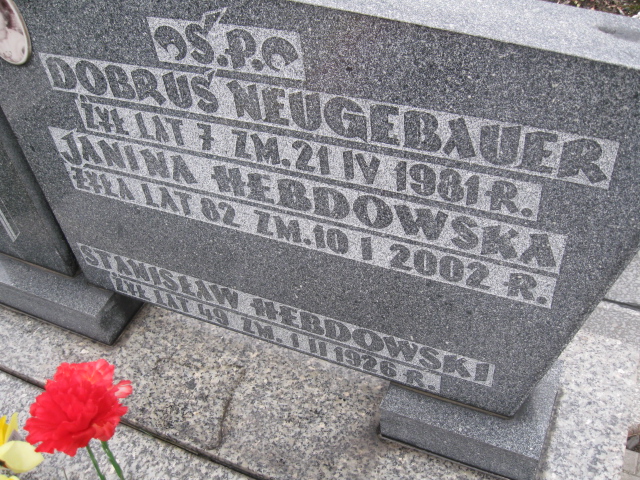 Bolesław Hebdowski 1921 Sosnowiec św. Barbary - Grobonet - Wyszukiwarka osób pochowanych