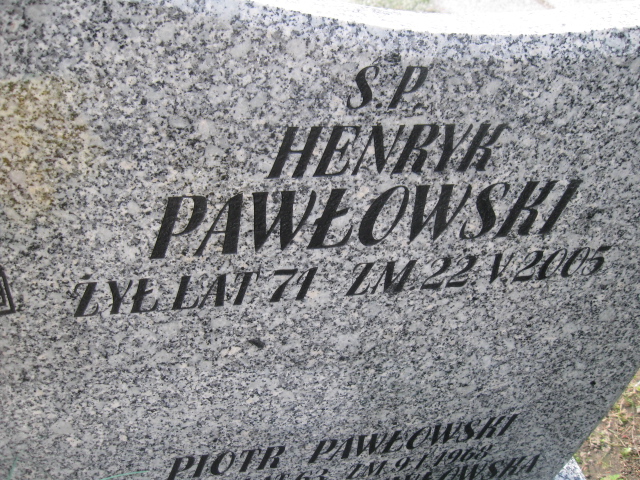Henryk Pawłowski Sosnowiec św. Barbary - Grobonet - Wyszukiwarka osób pochowanych