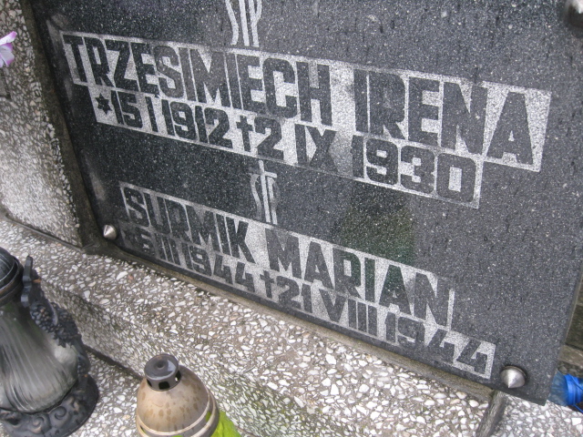 Marian Surmik 1944 Sosnowiec św. Barbary - Grobonet - Wyszukiwarka osób pochowanych