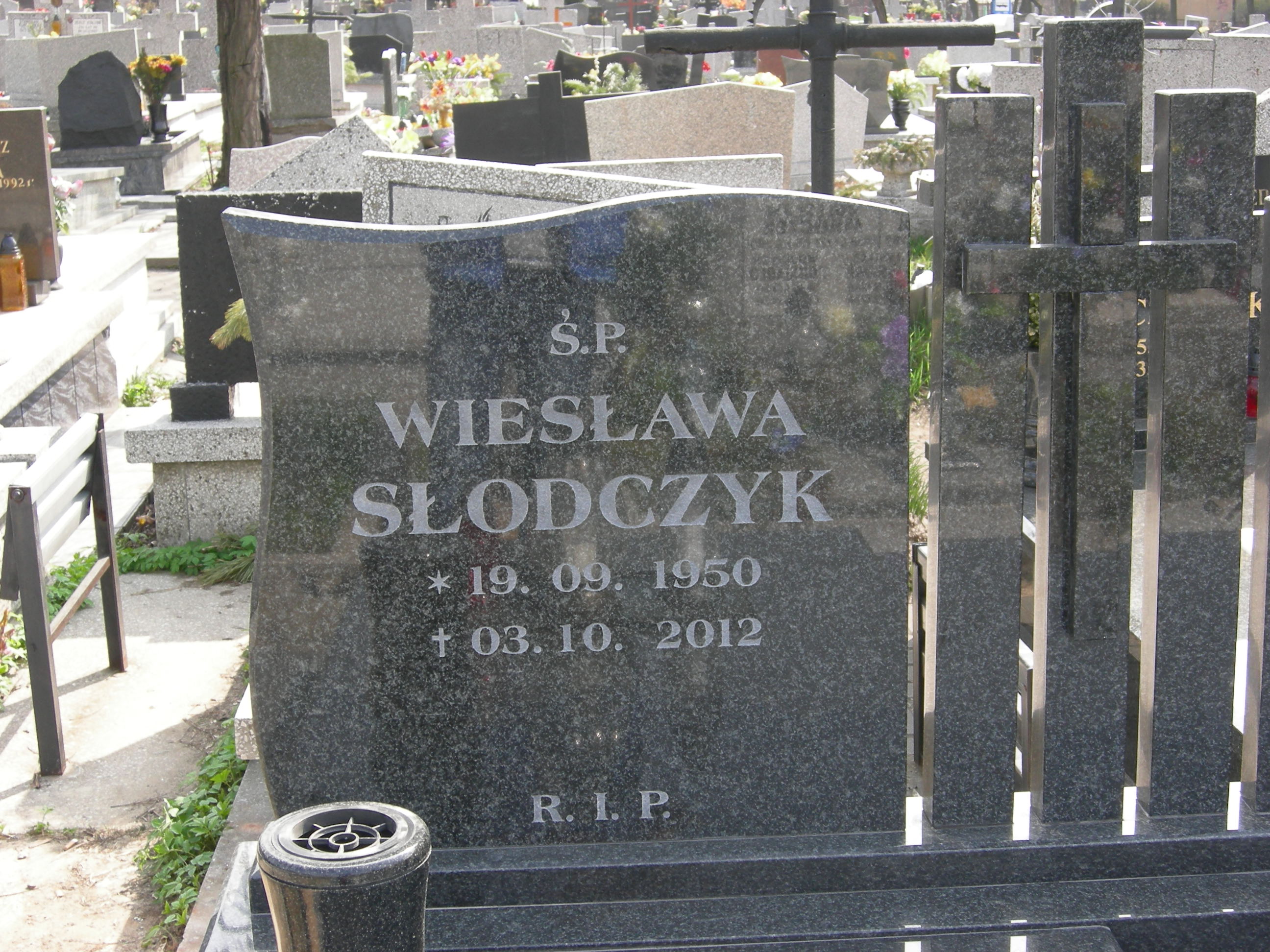 Wiesława Słodczyk 1950 Sosnowiec św. Barbary - Grobonet - Wyszukiwarka osób pochowanych