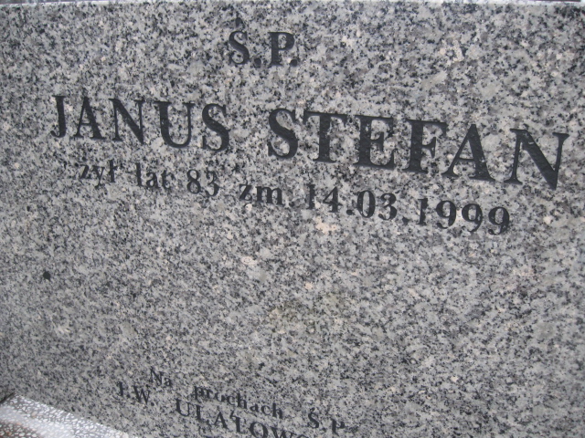Stefan Janus 1916 Sosnowiec św. Barbary - Grobonet - Wyszukiwarka osób pochowanych