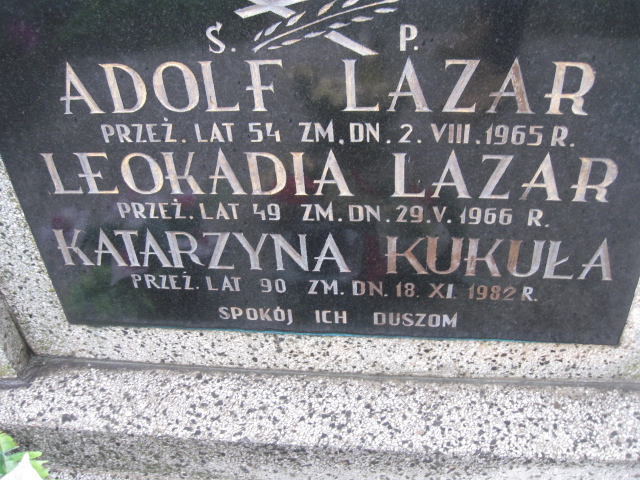 Katarzyna Kukuła Sosnowiec św. Barbary - Grobonet - Wyszukiwarka osób pochowanych