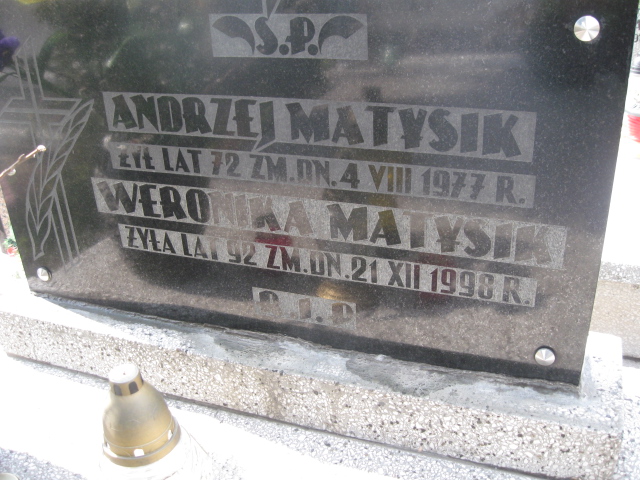 Andrzej Matysik Sosnowiec św. Barbary - Grobonet - Wyszukiwarka osób pochowanych