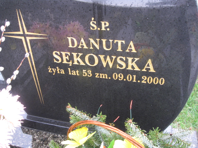 Danuta Sękowska Sosnowiec św. Barbary - Grobonet - Wyszukiwarka osób pochowanych