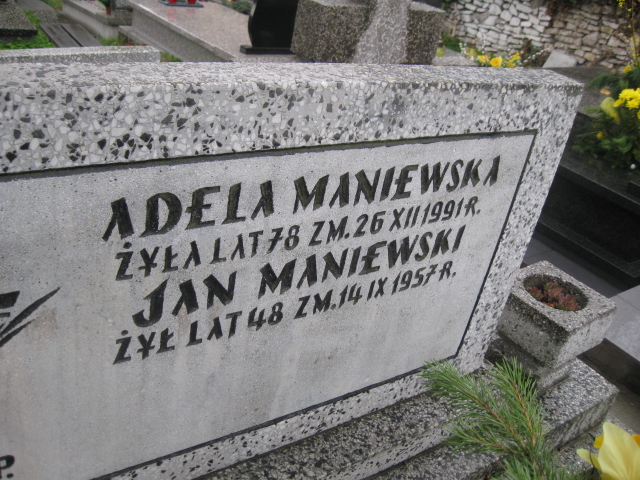 Jan Maniewski Sosnowiec św. Barbary - Grobonet - Wyszukiwarka osób pochowanych