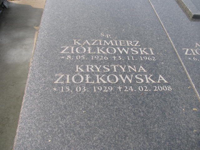 Kazimierz Ziółkowski 1926 Sosnowiec św. Barbary - Grobonet - Wyszukiwarka osób pochowanych
