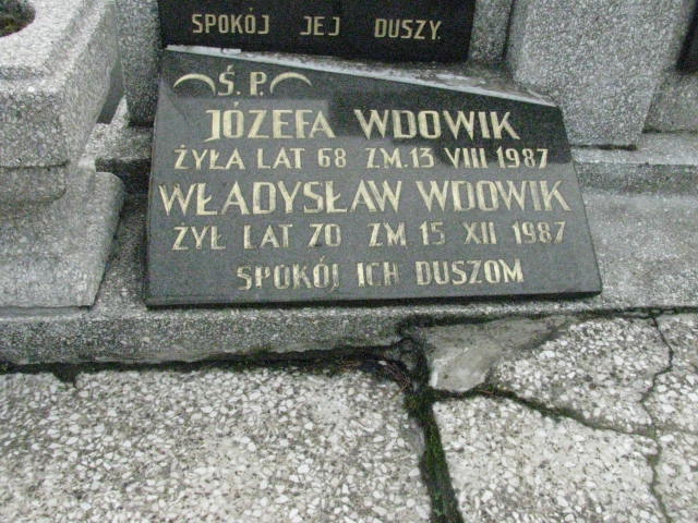 Władysław Wdowik Sosnowiec św. Barbary - Grobonet - Wyszukiwarka osób pochowanych