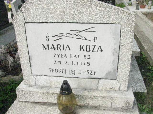 Marianna Koza 1911 Sosnowiec św. Barbary - Grobonet - Wyszukiwarka osób pochowanych