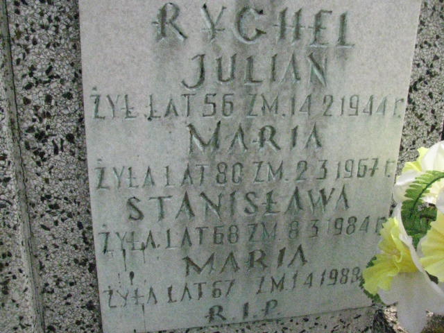 Maria Rychel Sosnowiec św. Barbary - Grobonet - Wyszukiwarka osób pochowanych