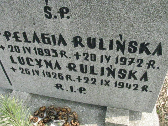 Lucyna Rulińska 1926 Sosnowiec św. Barbary - Grobonet - Wyszukiwarka osób pochowanych