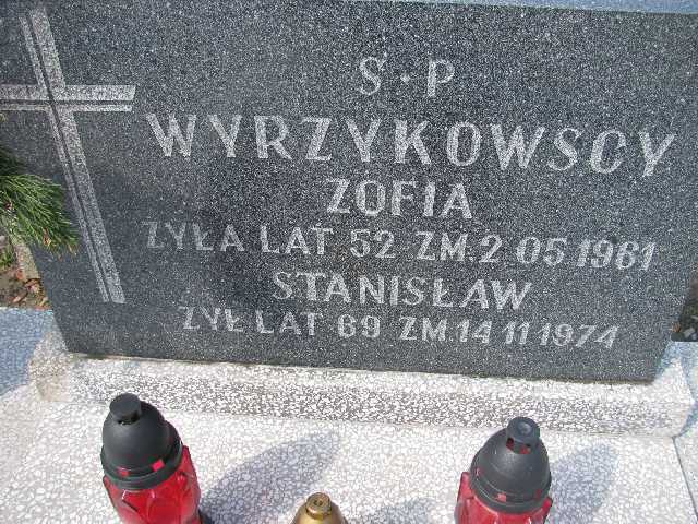 Stanisław Wyrzykowski Sosnowiec św. Barbary - Grobonet - Wyszukiwarka osób pochowanych