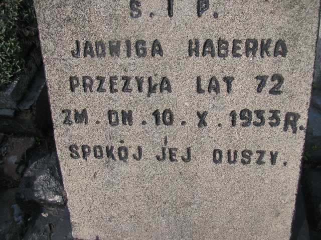 Jadwiga Haberka Sosnowiec św. Barbary - Grobonet - Wyszukiwarka osób pochowanych