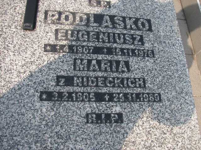 Eugeniusz Podlasko 1907 Sosnowiec św. Barbary - Grobonet - Wyszukiwarka osób pochowanych