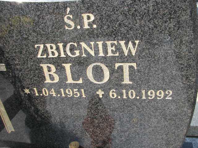 Zbigniew Blot 1951 Sosnowiec św. Barbary - Grobonet - Wyszukiwarka osób pochowanych