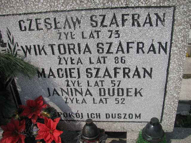 Wiktoria Szafran Sosnowiec św. Barbary - Grobonet - Wyszukiwarka osób pochowanych