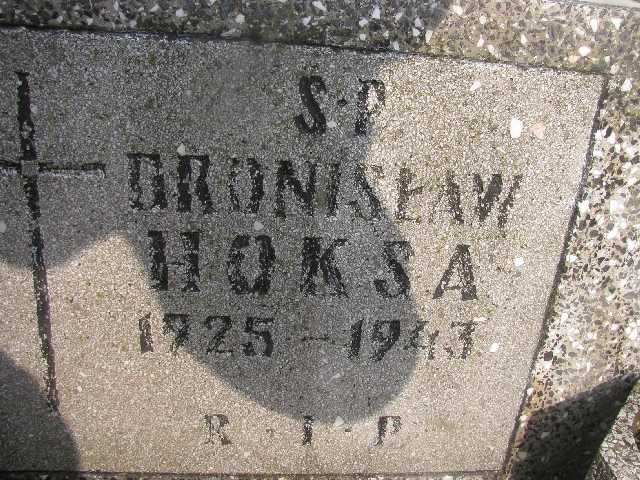 Bronisław Hoksa 1925 Sosnowiec św. Barbary - Grobonet - Wyszukiwarka osób pochowanych