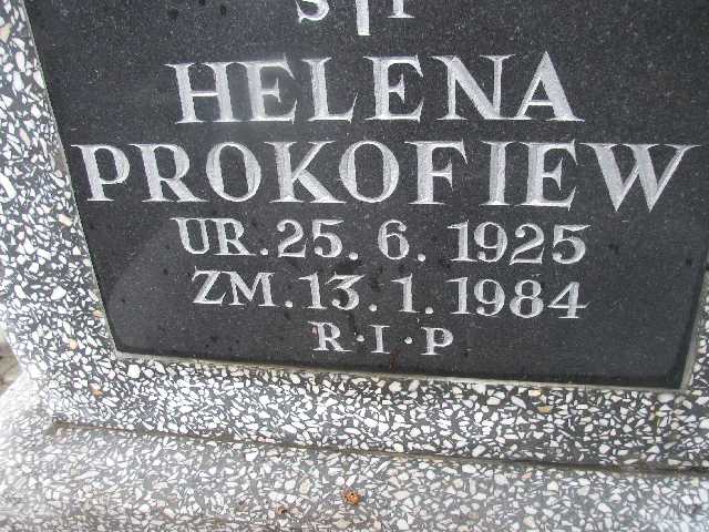 Krystyna Prokofiew 1954 Sosnowiec św. Barbary - Grobonet - Wyszukiwarka osób pochowanych