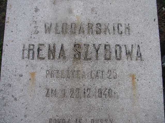 Irena Szybowa Sosnowiec św. Barbary - Grobonet - Wyszukiwarka osób pochowanych