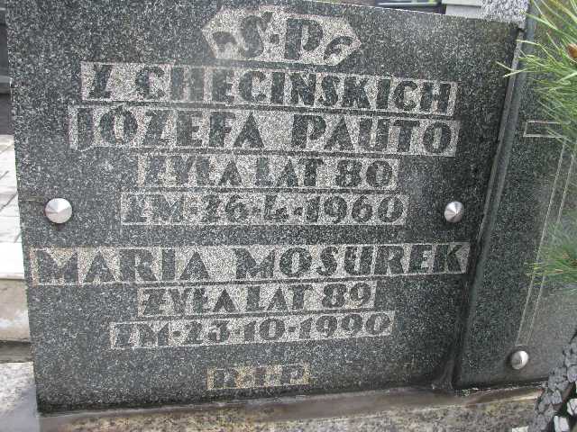 Antoni Mosurek 1931 Sosnowiec św. Barbary - Grobonet - Wyszukiwarka osób pochowanych