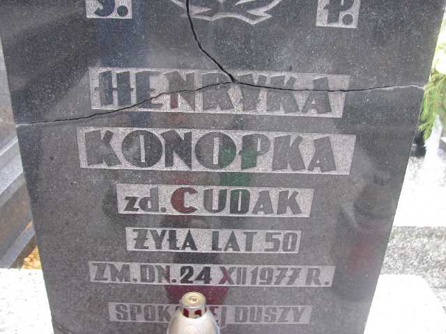 Grażyna Konopka - Skrzekowska 1953 Sosnowiec św. Barbary - Grobonet - Wyszukiwarka osób pochowanych