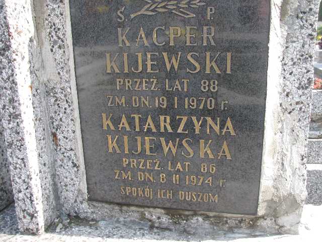 Kacper Kijewski Sosnowiec św. Barbary - Grobonet - Wyszukiwarka osób pochowanych