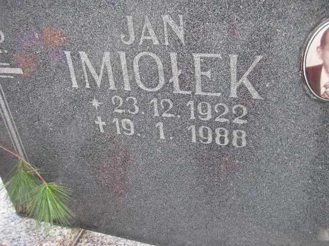 Jan Imiołek 1922 Sosnowiec św. Barbary - Grobonet - Wyszukiwarka osób pochowanych