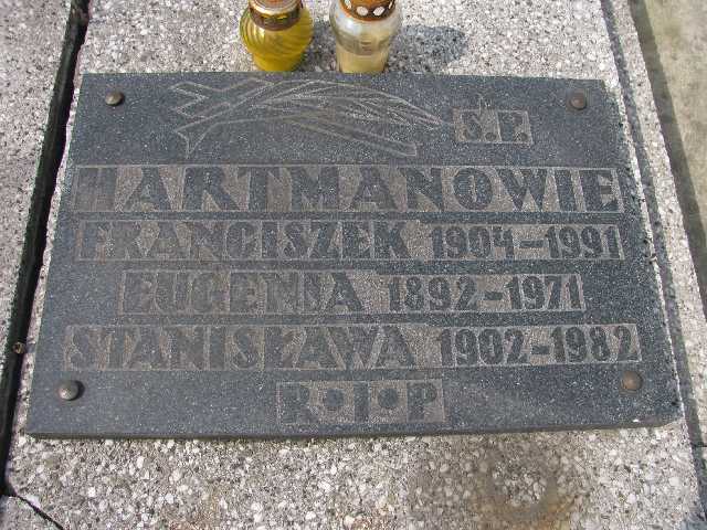 Eugenia Hartman 1892 Sosnowiec św. Barbary - Grobonet - Wyszukiwarka osób pochowanych