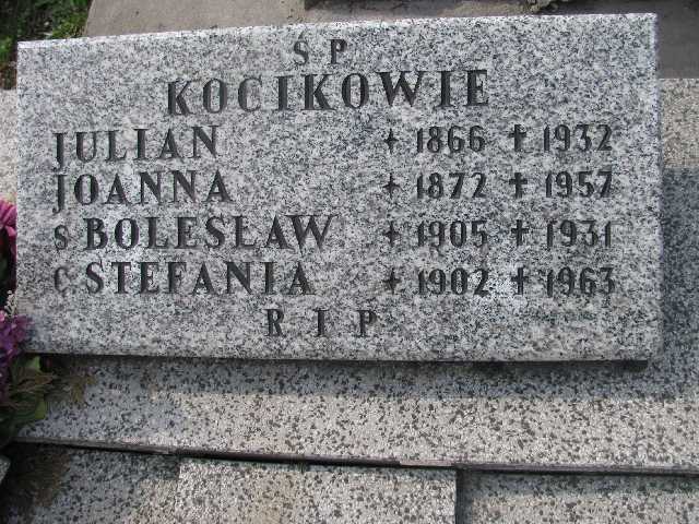 Stefania Kocik 1902 Sosnowiec św. Barbary - Grobonet - Wyszukiwarka osób pochowanych