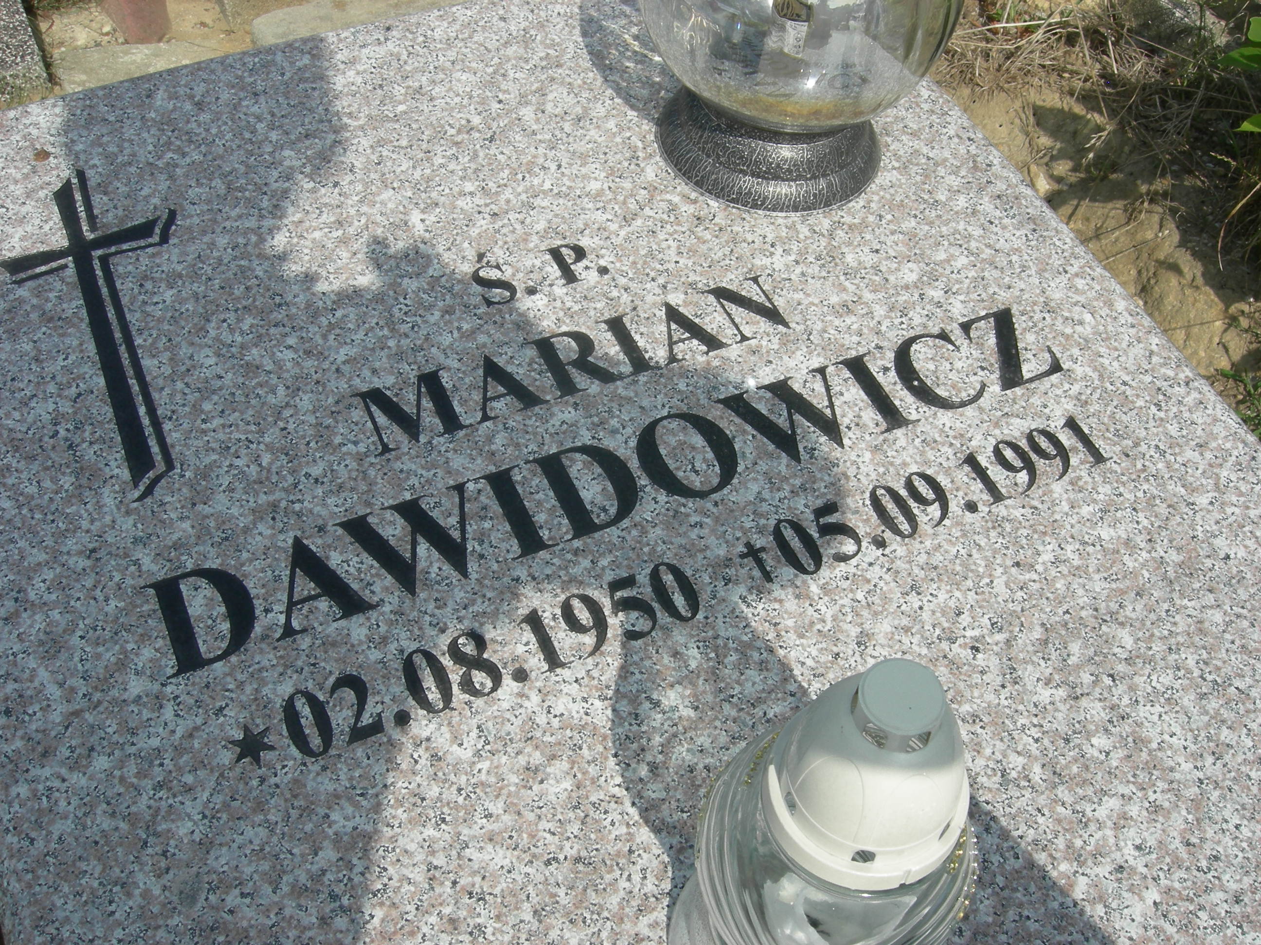 Grób Marian Dawidowicz