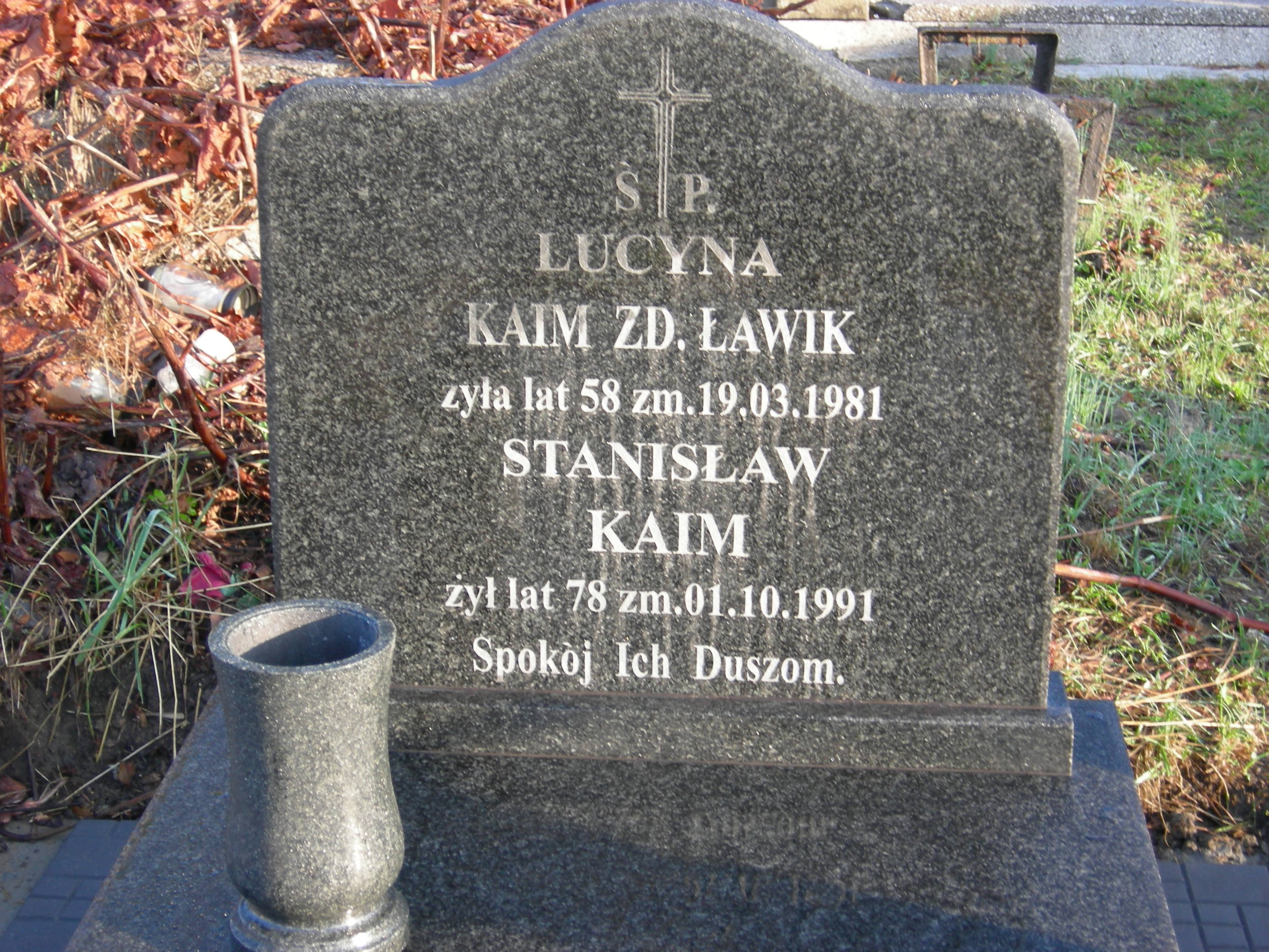 Stanisław Kaim Sosnowiec św. Barbary - Grobonet - Wyszukiwarka osób pochowanych