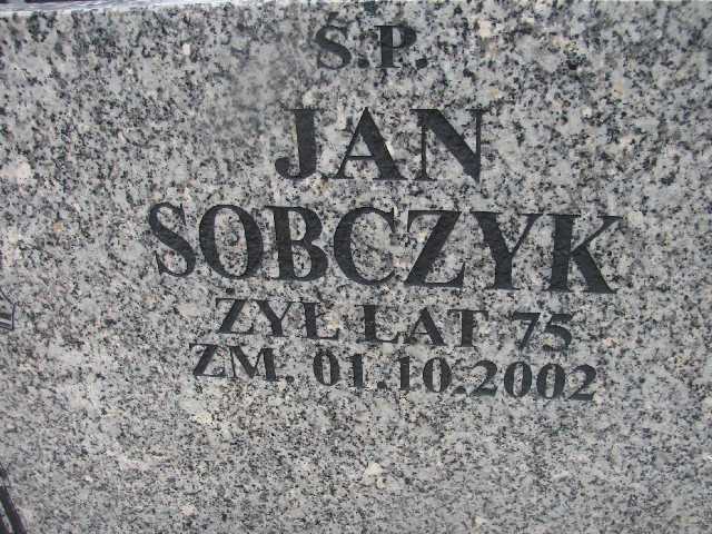 Jan Sobczyk Sosnowiec św. Barbary - Grobonet - Wyszukiwarka osób pochowanych